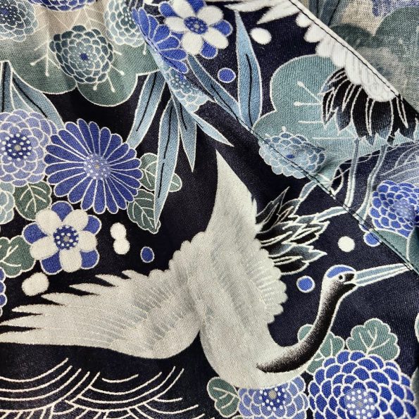 Kimono Style Bathrobe / Heron / Short - Image 3