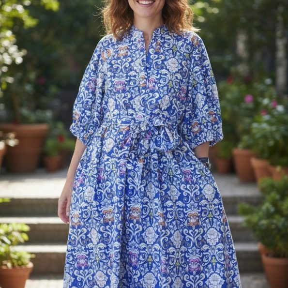 Shek O Summer dress collection - Med Blue - Image 3