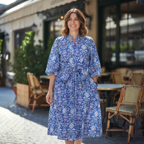 Shek O Summer dress collection - Med Blue - Image 4